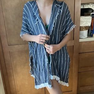 Swimsuit cover up with hoodie